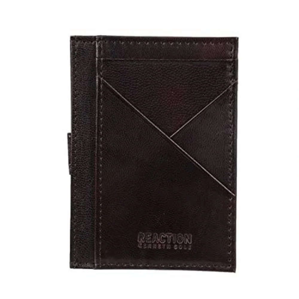 Kenneth Cole Reaction Mens Wallet Brown‎ Leather RFID Protection